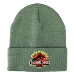 Jurassic Park Ranger Embroidered Logo Cuffed Beanie